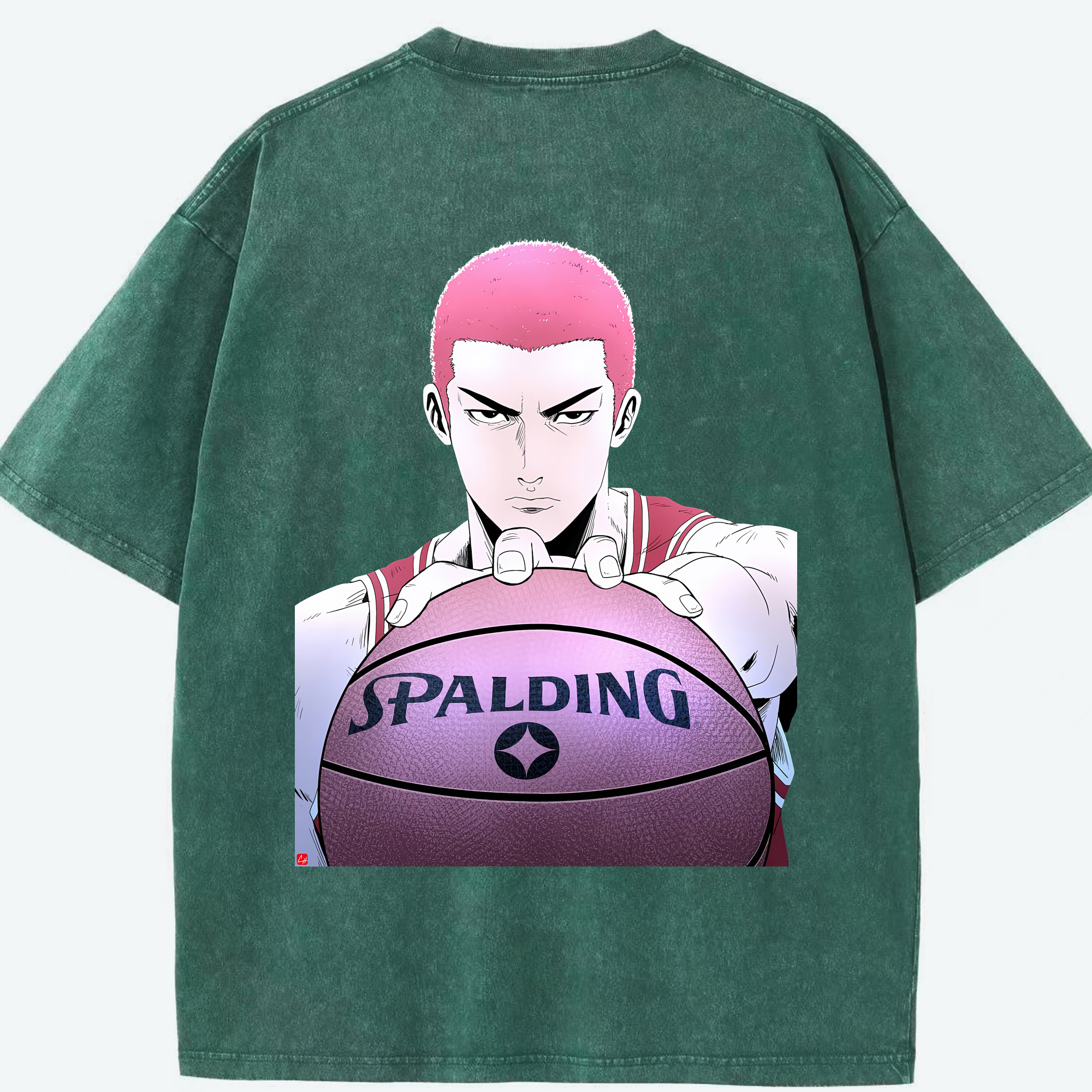 （画像用） SLAM DUNK／スラムダンク 綿100% ヴィンテージ風 半袖Tシャツ（背面プリント）